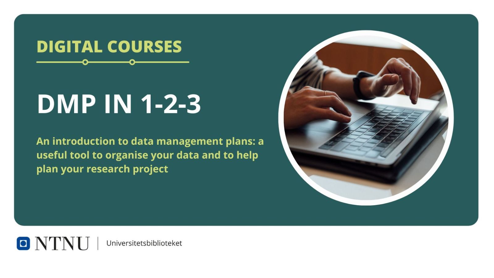Data Management Plan (DMP) in 1-2-3